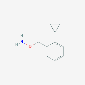molecular formula C10H13NO B11753811 O-(2-Cyclopropylbenzyl)hydroxylamine 