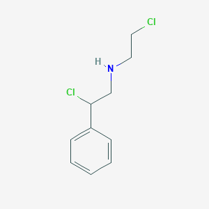 molecular formula C10H13Cl2N B11753828 2-chloro-N-(2-chloroethyl)-2-phenylethanamine 