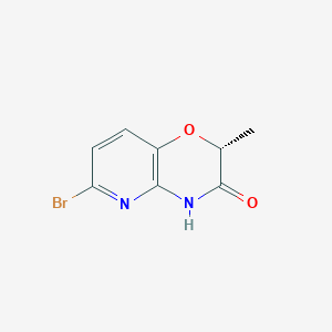 molecular formula C8H7BrN2O2 B11753903 (R)-6-Bromo-2-methyl-2H-pyrido[3,2-b][1,4]oxazin-3(4H)-one 
