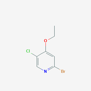 molecular formula C7H7BrClNO B11753930 2-Bromo-5-chloro-4-ethoxypyridine 