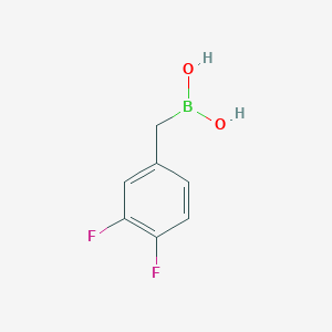 molecular formula C7H7BF2O2 B11753940 [(3,4-Difluorophenyl)methyl]boronic acid 