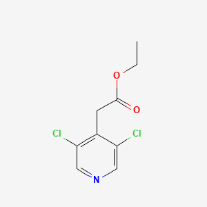 molecular formula C9H9Cl2NO2 B11754024 Ethyl 2-(3,5-dichloropyridin-4-yl)acetate 