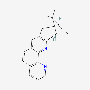 molecular formula C19H18N2 B11754098 9,11-Methanobenzo[b][1,10]phenanthroline, 8,9,10,11-tetrahydro-10,10-dimethyl-, (9S,11S)- 