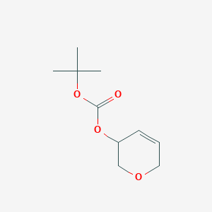 molecular formula C10H16O4 B11754105 tert-butyl 3,6-dihydro-2H-pyran-3-yl carbonate 