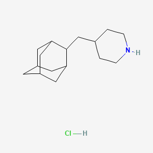 molecular formula C16H28ClN B11754127 4-(Adamantan-2-ylmethyl)piperidine hydrochloride 