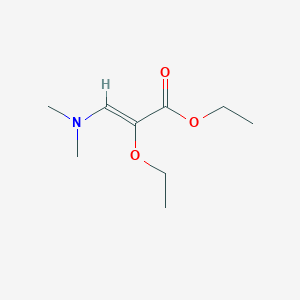 molecular formula C9H17NO3 B11754160 Ethyl 3-(dimethylamino)-2-ethoxyacrylate 