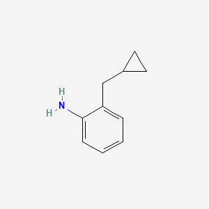 molecular formula C10H13N B11754269 2-(Cyclopropylmethyl)aniline 