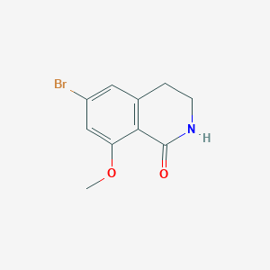 molecular formula C10H10BrNO2 B11754270 6-Bromo-8-methoxy-3,4-dihydroisoquinolin-1(2H)-one 