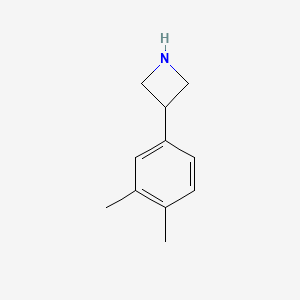 molecular formula C11H15N B11754307 3-(3,4-Dimethylphenyl)azetidine 