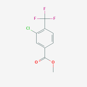 molecular formula C9H6ClF3O2 B11754345 Methyl 3-chloro-4-(trifluoromethyl)benzoate 