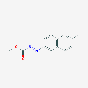 molecular formula C13H12N2O2 B11754353 methyl (E)-2-(6-methylnaphthalen-2-yl)diazene-1-carboxylate 