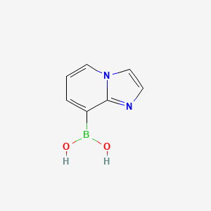 molecular formula C7H7BN2O2 B11754385 Imidazo[1,2-A]pyridin-8-ylboronic acid 