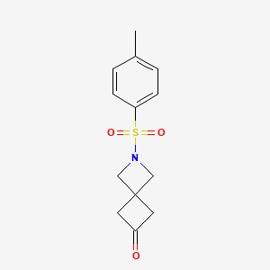 molecular formula C13H15NO3S B11754474 2-Tosyl-2-azaspiro[3.3]heptan-6-one 