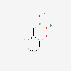 molecular formula C7H7BF2O2 B11754483 [(2,6-Difluorophenyl)methyl]boronic acid 