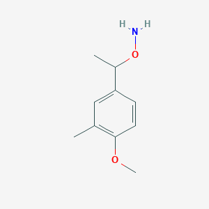 molecular formula C10H15NO2 B11754525 O-(1-(4-Methoxy-3-methylphenyl)ethyl)hydroxylamine 