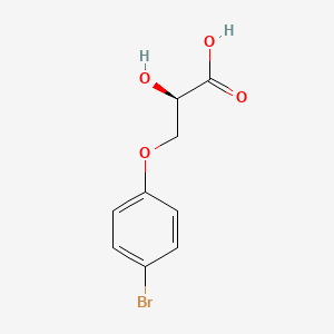 molecular formula C9H9BrO4 B11754585 (R)-3-(4-Bromophenoxy)-2-hydroxypropanoic acid 