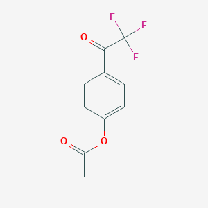 molecular formula C10H7F3O3 B117546 4'-Acetoxy-2,2,2,-trifluoroacetophenone CAS No. 157947-26-7