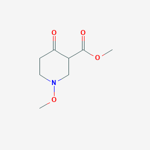 molecular formula C8H13NO4 B11754700 Methyl 1-methoxy-4-oxopiperidine-3-carboxylate 