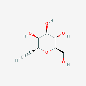molecular formula C8H12O5 B11754739 (2R,3S,4R,5S,6R)-2-ethynyl-6-(hydroxymethyl)oxane-3,4,5-triol 