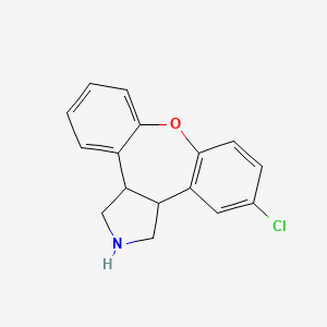 molecular formula C16H14ClNO B11754849 9-Chloro-13-oxa-4-azatetracyclo[12.4.0.02,6.07,12]octadeca-1(18),7(12),8,10,14,16-hexaene 