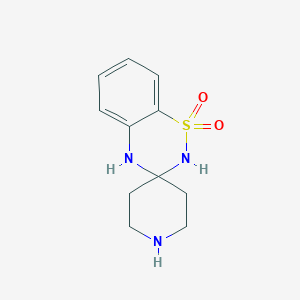 molecular formula C11H15N3O2S B11754856 2H,4H-Spiro[benzo[e][1,2,4]thiadiazine-3,4'-piperidine] 1,1-dioxide 