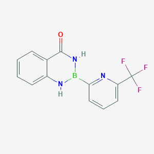 molecular formula C13H9BF3N3O B11754870 2-(6-(Trifluoromethyl)pyridin-2-yl)-2,3-dihydrobenzo[d][1,3,2]diazaborinin-4(1H)-one 