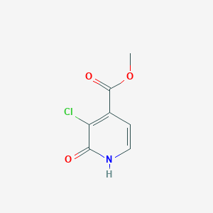 molecular formula C7H6ClNO3 B11754875 Methyl 3-chloro-2-oxo-1,2-dihydropyridine-4-carboxylate 