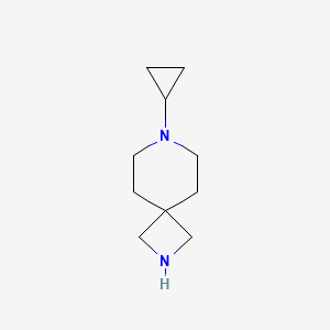 molecular formula C10H18N2 B11754909 7-Cyclopropyl-2,7-diazaspiro[3.5]nonane 