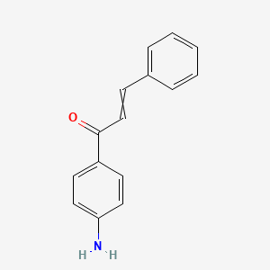 molecular formula C15H13NO B11754978 1-(4-Aminophenyl)-3-phenylprop-2-en-1-one 