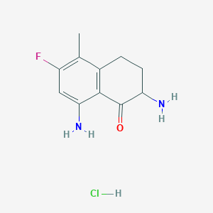 molecular formula C11H14ClFN2O B11755078 Exatecan Intermediate 4 
