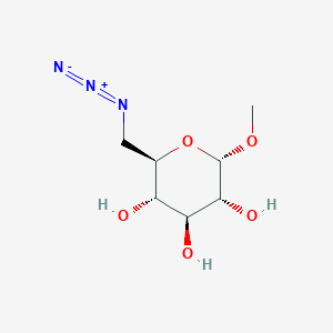 molecular formula C7H13N3O5 B11755107 Methyl 6-azido-6-deoxy-alpha-D-glucopyranoside 