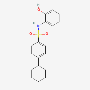 4-cyclohexyl-N-(2-hydroxyphenyl)benzenesulfonamide