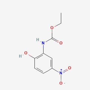 molecular formula C9H10N2O5 B1175542 Ethyl 2-hydroxy-5-nitrophenylcarbamate 
