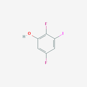molecular formula C6H3F2IO B11755530 2,5-Difluoro-3-iodophenol 