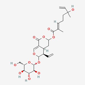 molecular formula C26H36O12 B1175559 Menthiafolin CAS No. 19351-64-5