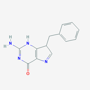 molecular formula C13H12N4O B117557 9-Benzyl-9-deazaguanine CAS No. 151561-89-6