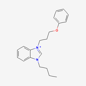 3-butyl-1-(3-phenoxypropyl)-3H-benzimidazol-1-ium