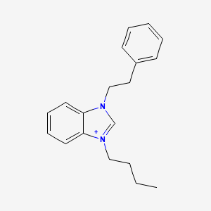3-butyl-1-(2-phenylethyl)-3H-benzimidazol-1-ium