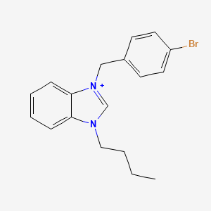 1-(4-bromobenzyl)-3-butyl-3H-benzimidazol-1-ium