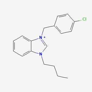 3-butyl-1-(4-chlorobenzyl)-3H-benzimidazol-1-ium