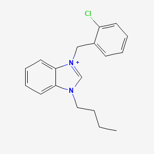 3-butyl-1-(2-chlorobenzyl)-3H-benzimidazol-1-ium