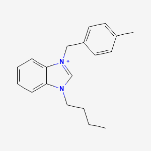 3-butyl-1-(4-methylbenzyl)-3H-benzimidazol-1-ium