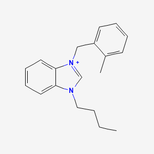 3-butyl-1-(2-methylbenzyl)-3H-benzimidazol-1-ium