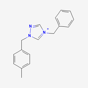 4-benzyl-1-(4-methylbenzyl)-1H-1,2,4-triazol-4-ium