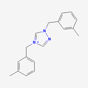 1,4-bis(3-methylbenzyl)-1H-1,2,4-triazol-4-ium