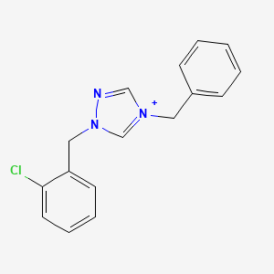 4-benzyl-1-(2-chlorobenzyl)-1H-1,2,4-triazol-4-ium
