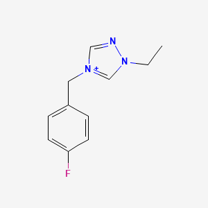 1-ethyl-4-(4-fluorobenzyl)-1H-1,2,4-triazol-4-ium