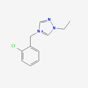 4-(2-chlorobenzyl)-1-ethyl-1H-1,2,4-triazol-4-ium