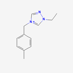 1-ethyl-4-(4-methylbenzyl)-1H-1,2,4-triazol-4-ium