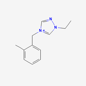 1-ethyl-4-(2-methylbenzyl)-1H-1,2,4-triazol-4-ium